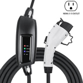 Lectron 110 Volt 16 Amps Level 1 Electric Vehicle Charger with 21ft Extension Cord J1772 Cable and NEMA 5-15 Plug