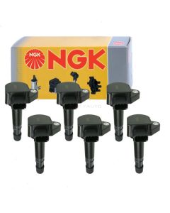 6 pc NGK Ignition Coil for 2003-2008 Honda Pilot 3.5L V6  (Full Shop Pack)