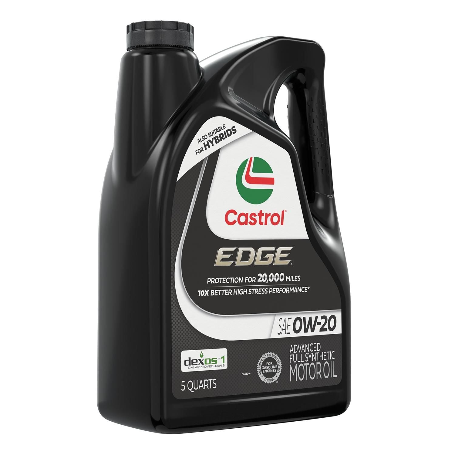 Castrol EDGE Full Synthetic Engine Oil 0W-20 5 Quart