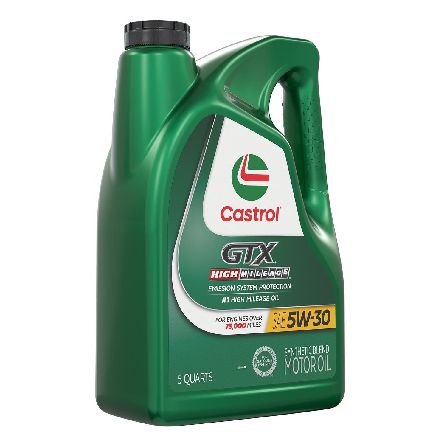 Castrol GTX High Mileage Synthetic Blend Engine Oil 5W-30 5 Quart