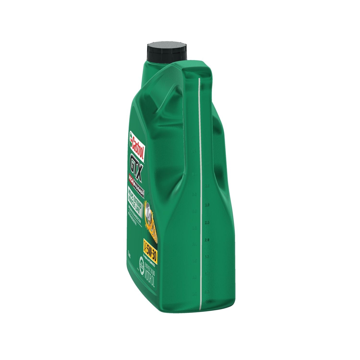Castrol GTX High Mileage Synthetic Blend Engine Oil 5W-30 5 Quart