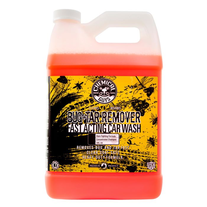 Chemical Guys Bug Plus Tar Remover Heavy Duty Car Wash Liquid 1 Gallon