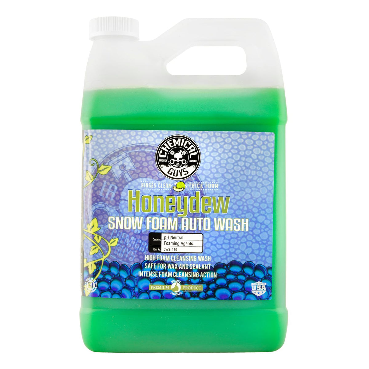 Chemical Guys Honeydew Snow Foam Car Wash Liquid 1 Gallon