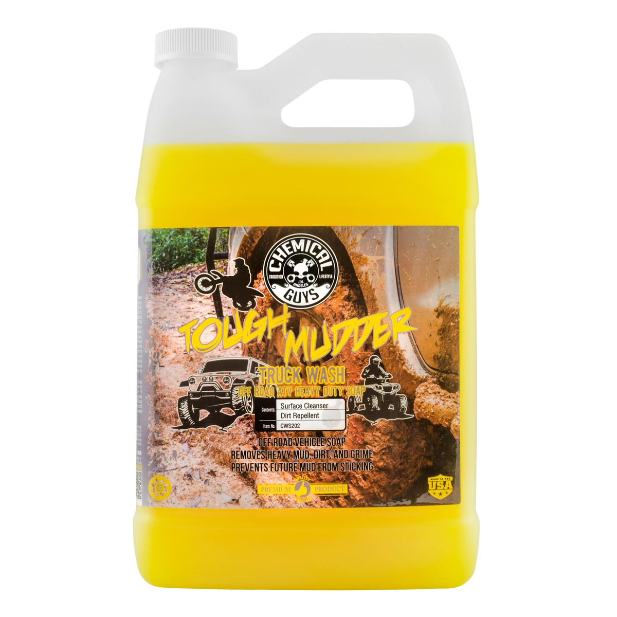 Chemical Guys Tough Mudder Off-Road Truck and ATV Heavy Duty Wash Liquid 1 Gallon