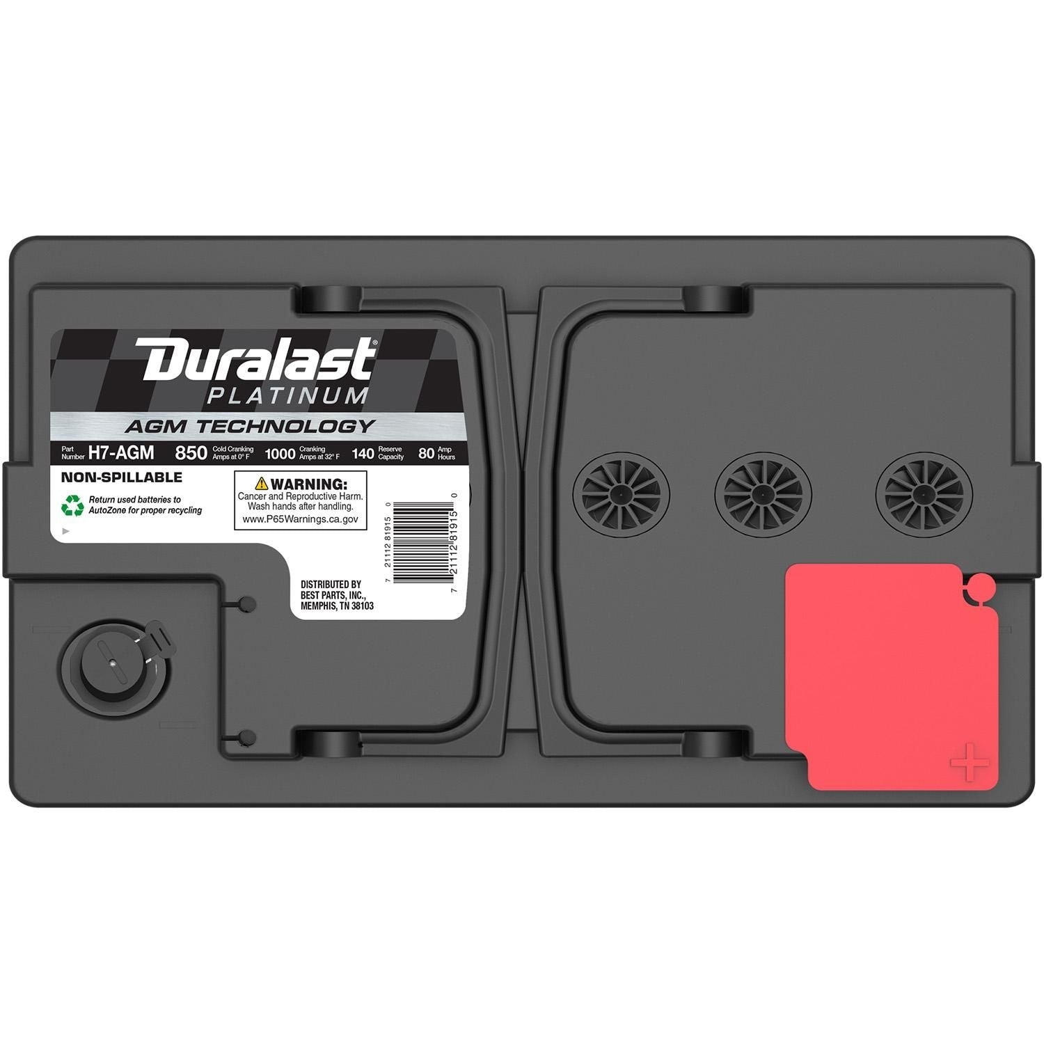 Duralast Platinum AGM Battery BCI Group Size 94R 850 CCA H7-AGM