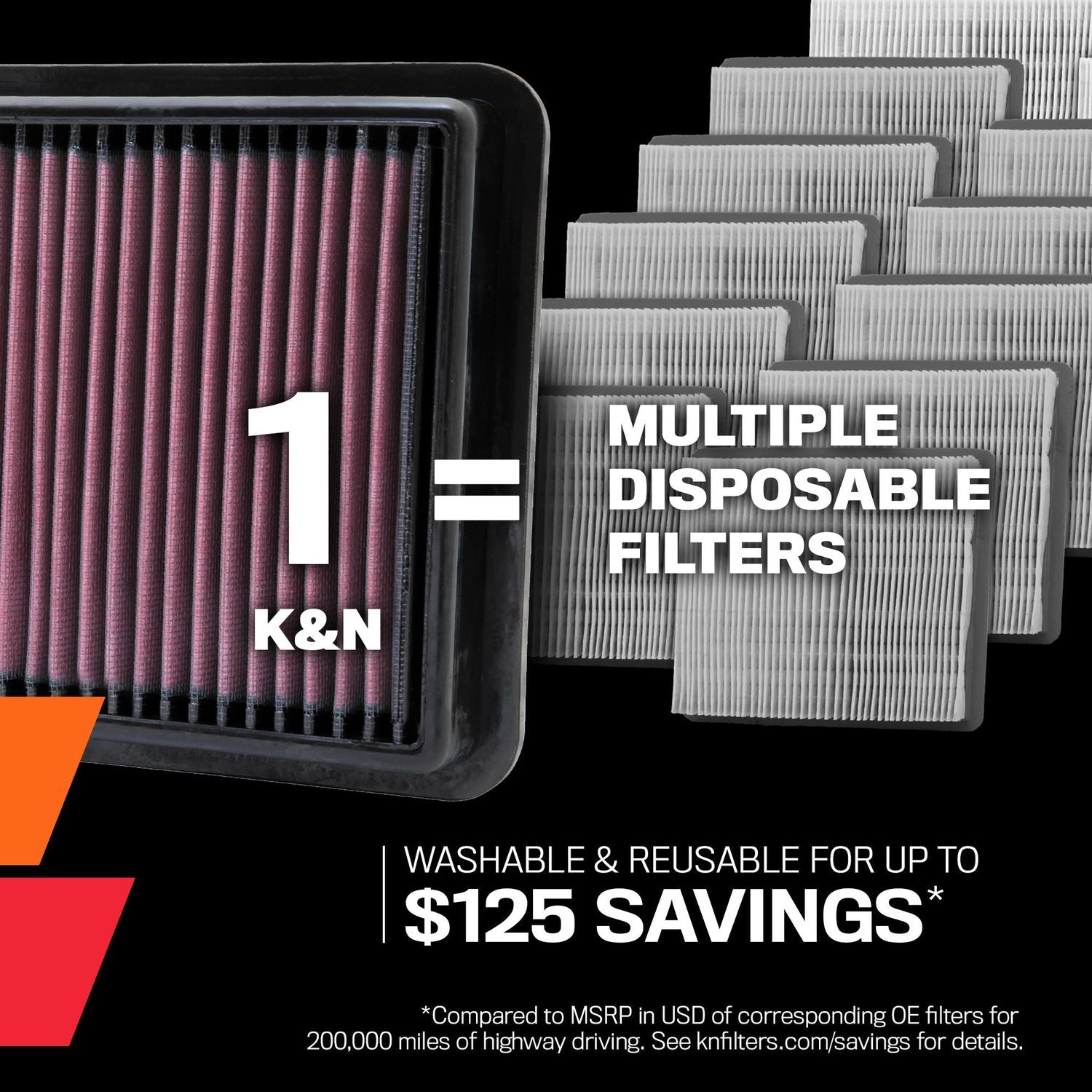 K&N Performance Panel Engine Air Filter 33-2135