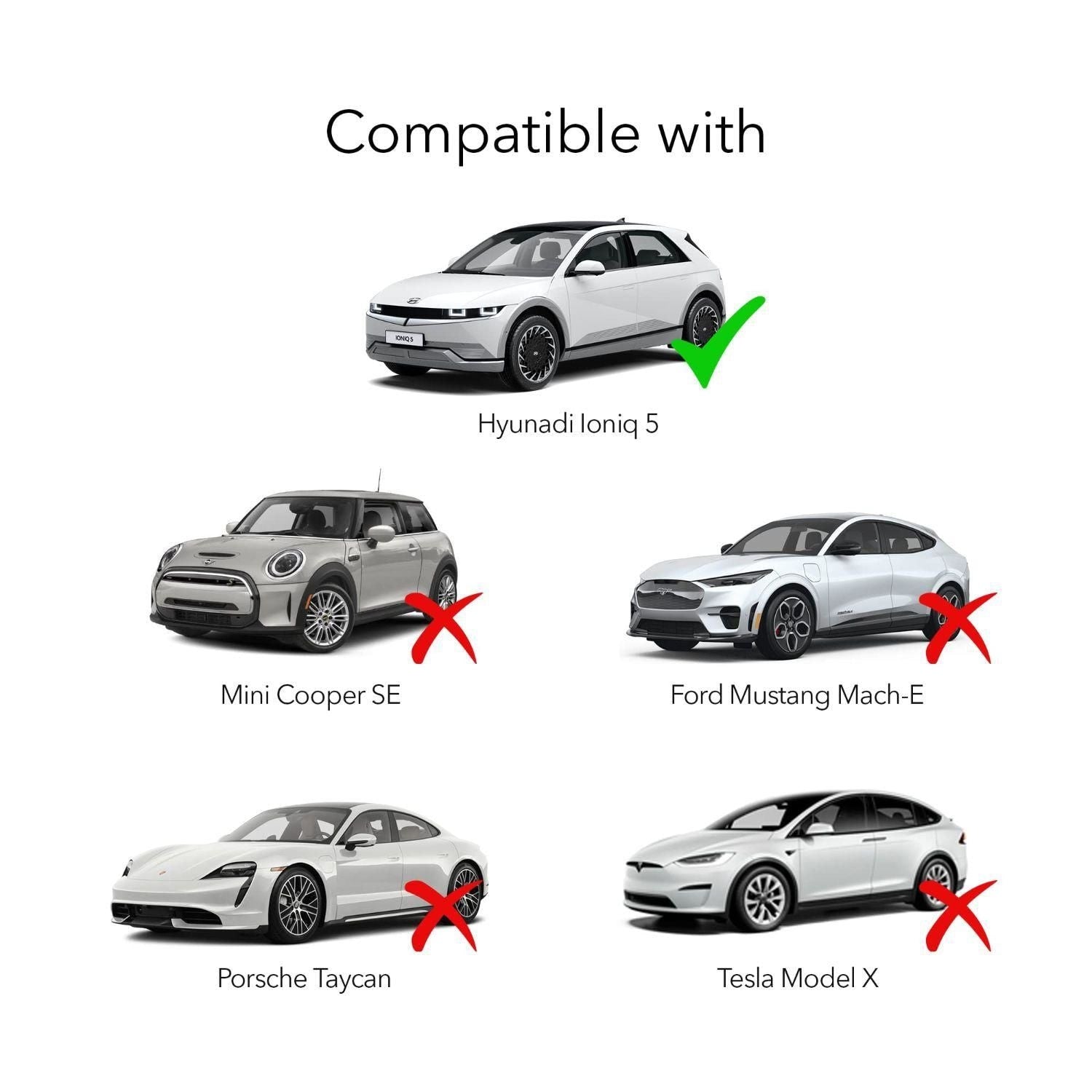 Lectron Black V2L Vehicle to Load Adapter Compatible with Hyundai Ioniq 5