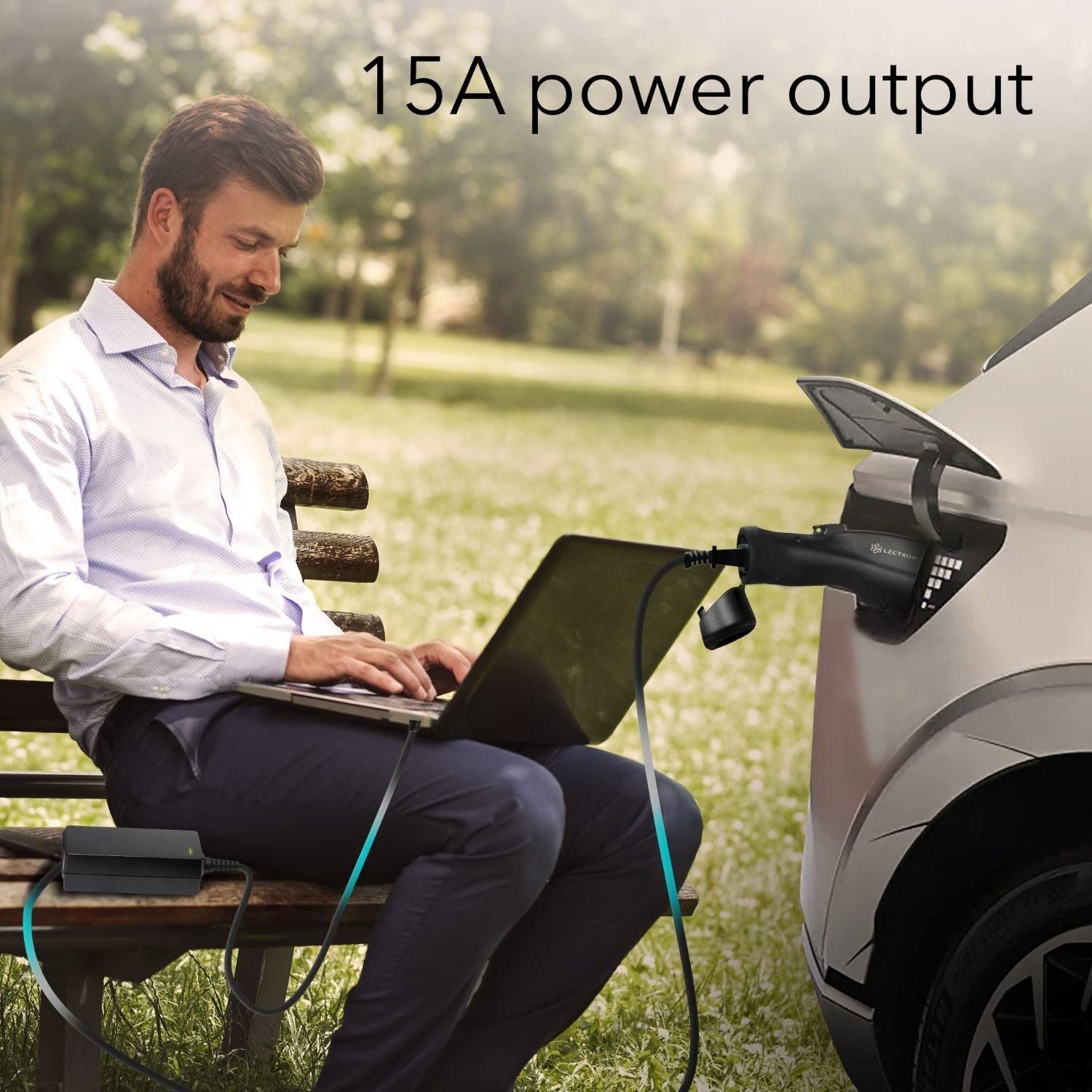 Lectron Black V2L Vehicle to Load Adapter Compatible with Hyundai Ioniq 5