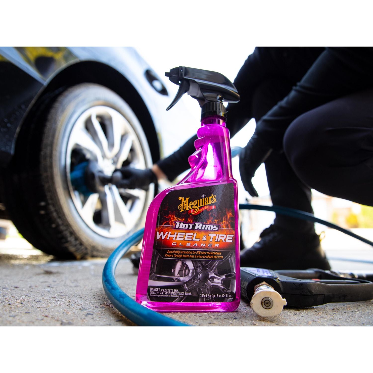 Meguiar's Hot Rims Wheel and Tire Cleaner Spray 24oz