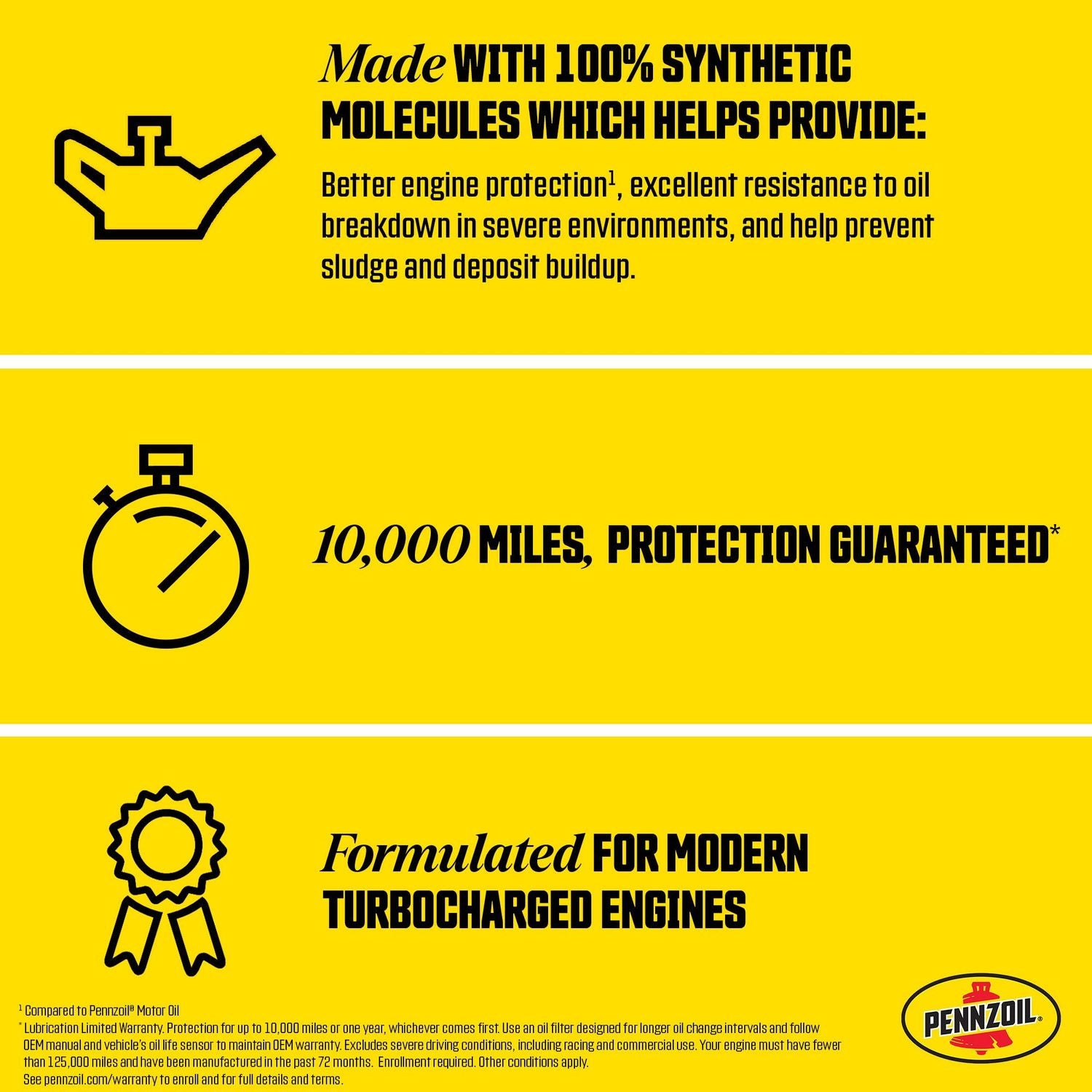 Pennzoil Full Synthetic Engine Oil 5W-30 5 Quart