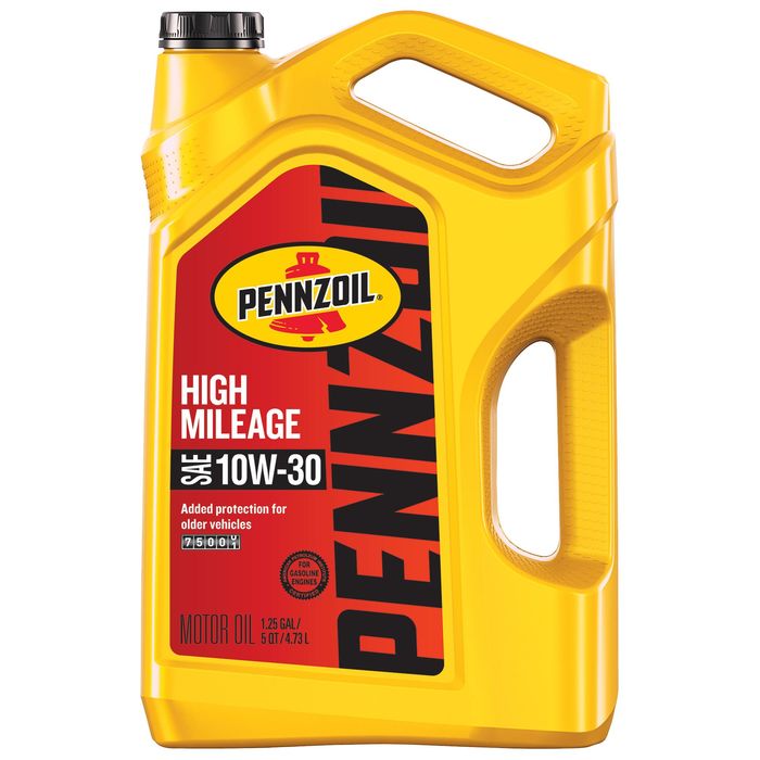 Pennzoil High Mileage Full Synthetic Engine Oil 10W-30 5 Quart