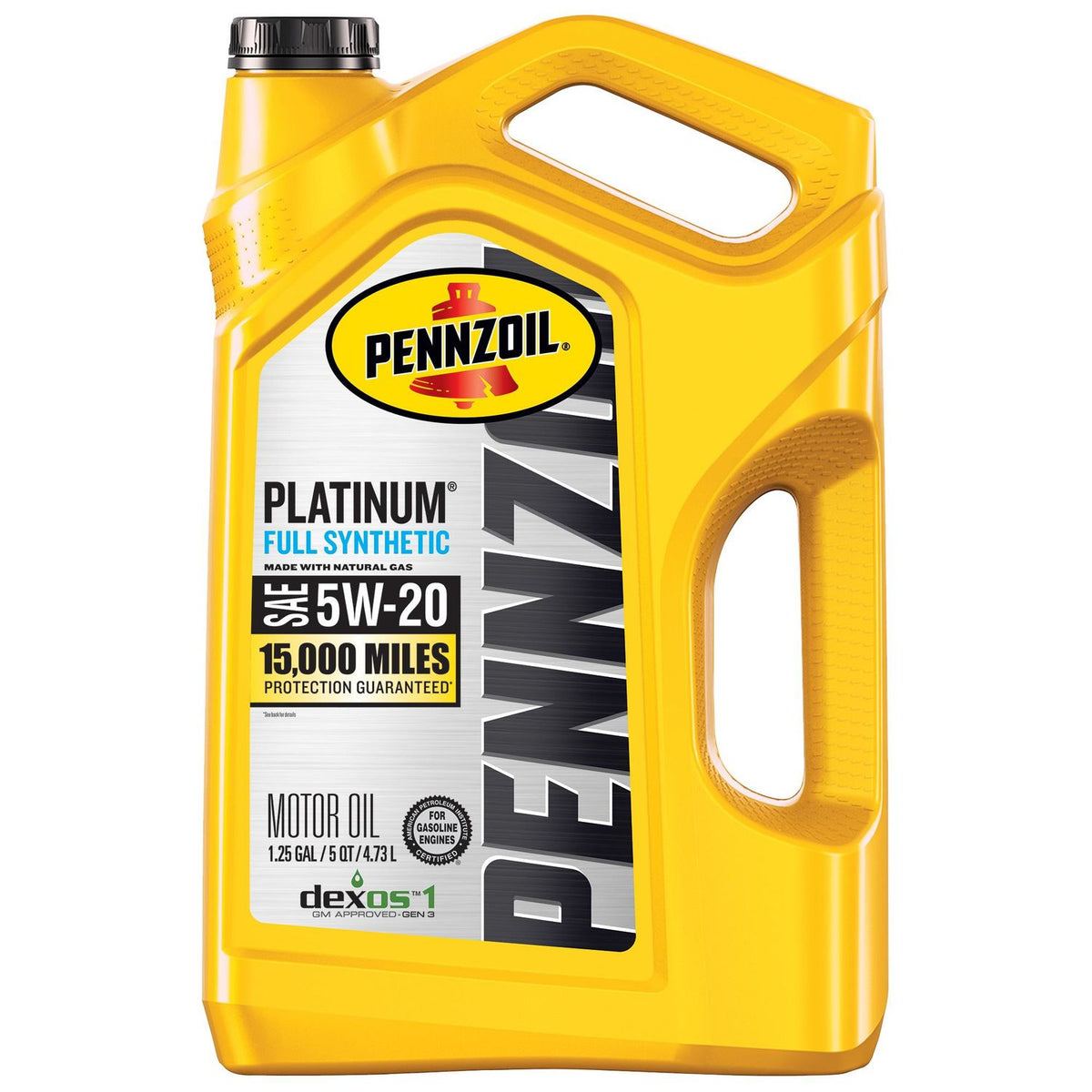 Pennzoil Platinum Full Synthetic Engine Oil 5W-20 5 Quart