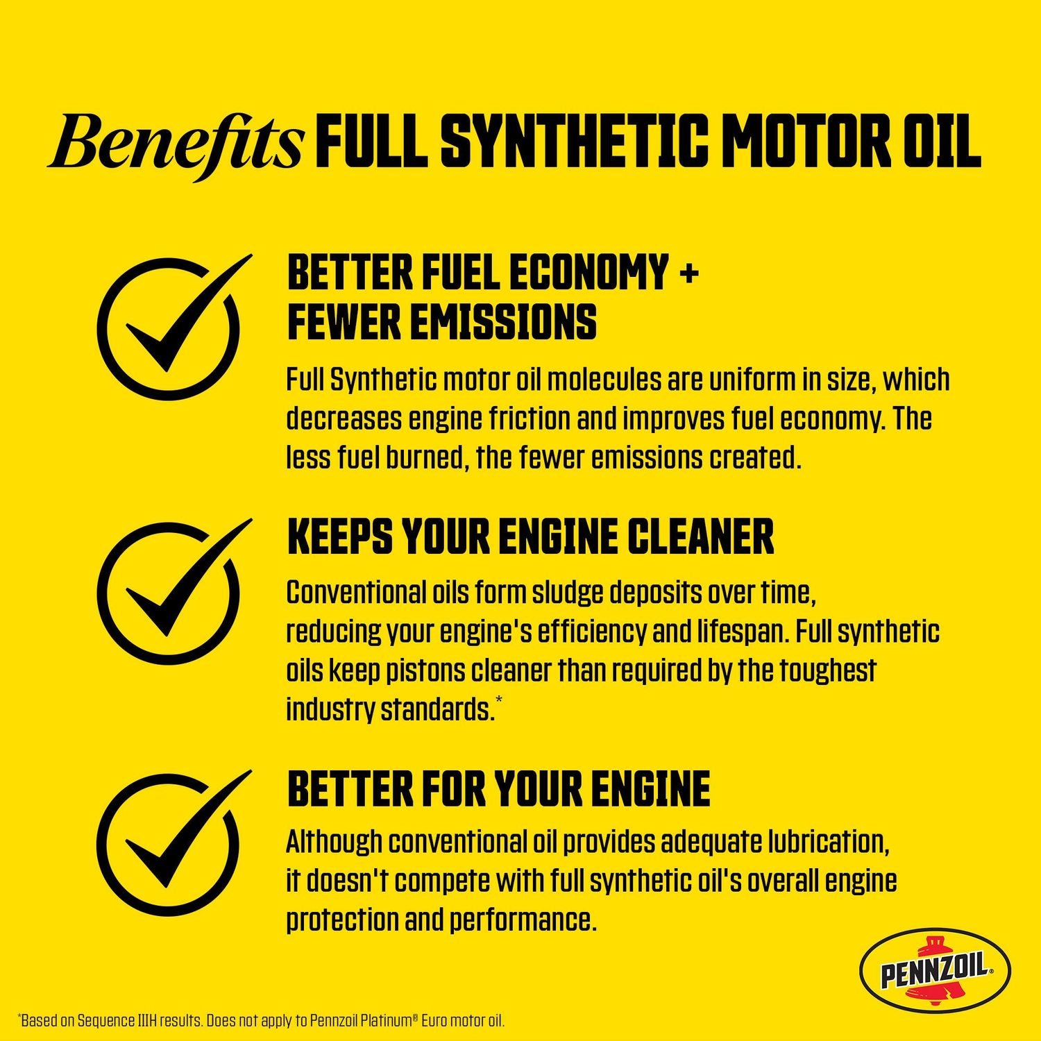 Pennzoil Platinum High Mileage Full Synthetic Engine Oil 5W-20 5 Quart