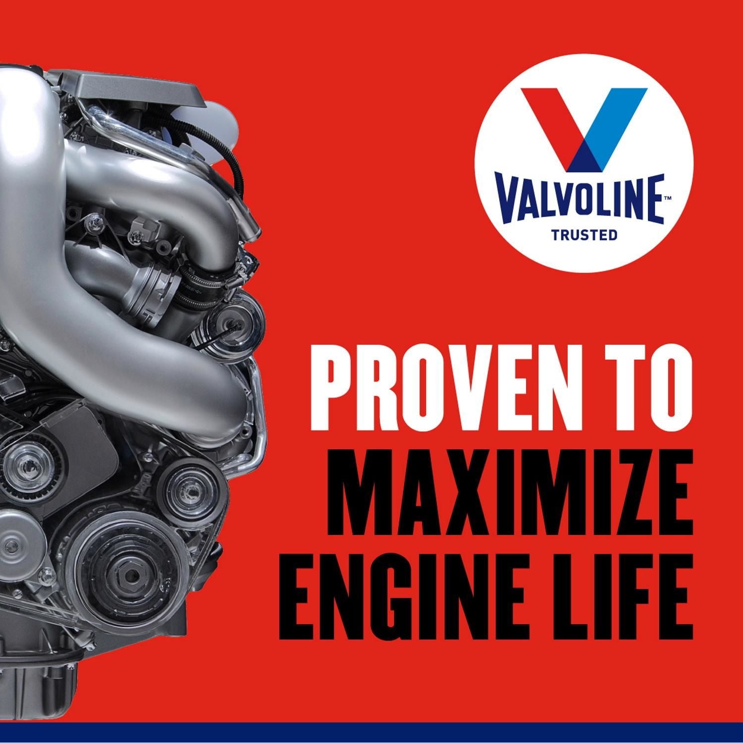 Valvoline High Mileage Synthetic Blend Engine Oil 5W-30 5 Quart