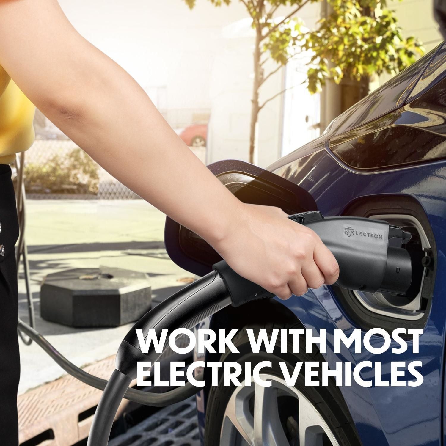 Lectron 250 Volt 48 Amps Maximum Tesla to J1772 Electric Vehicle Charging Adapter